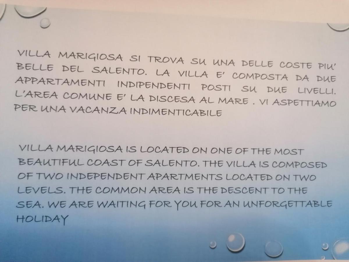 Villa Marigiosa Salento Маріттіма Екстер'єр фото